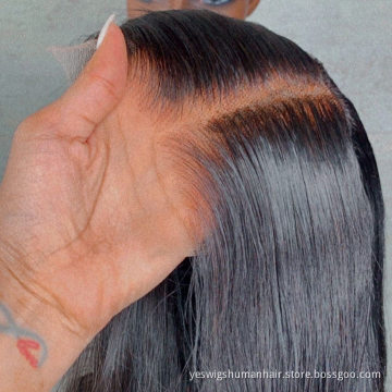 Wholesale Raw Brazilian Virgin Human Hair Full Hd Lace Front Wig Cheap Hd Transparent Lace Frontal Wig For Black Women